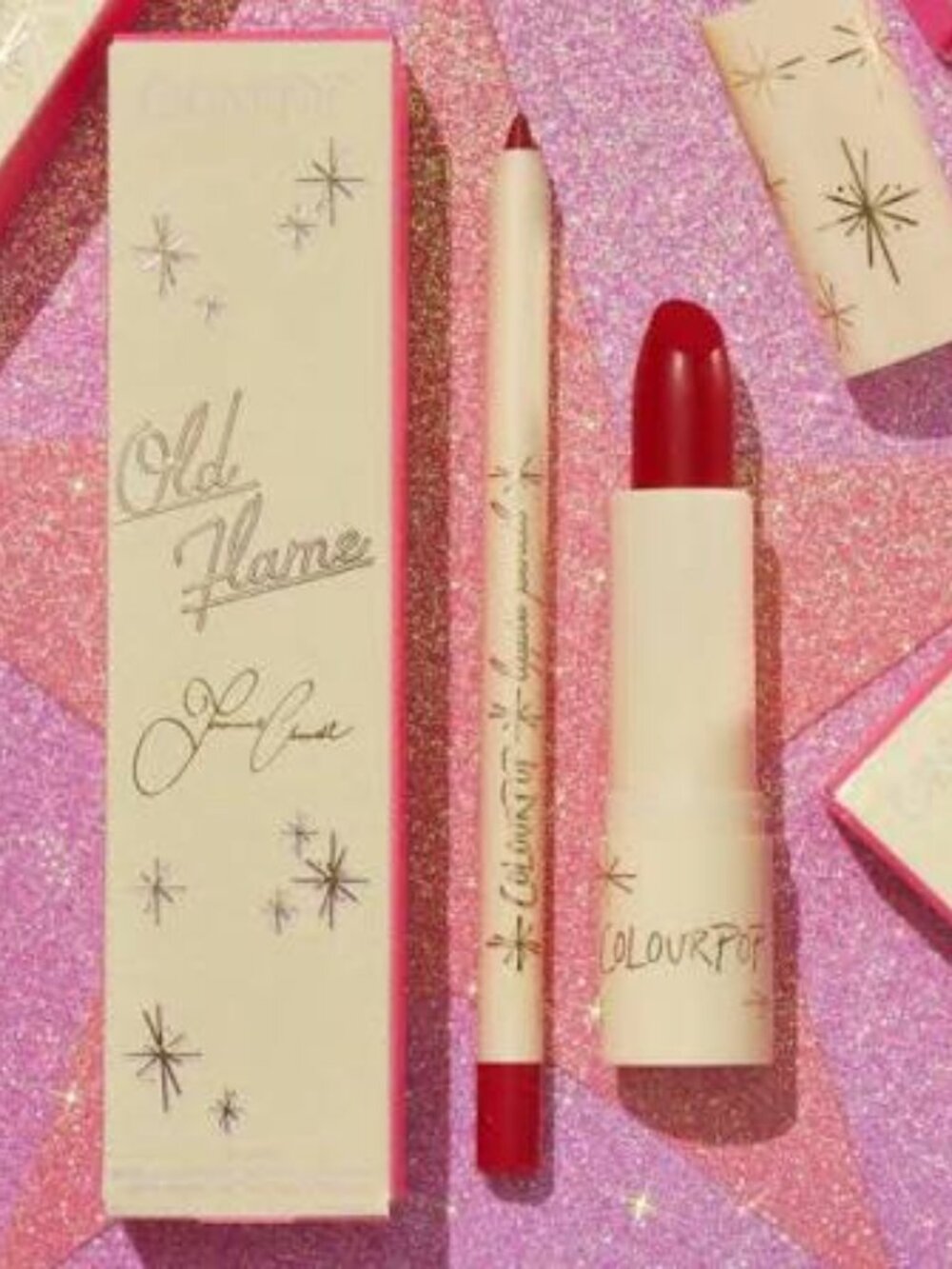 NEW *VAULTED LIMITED EDITION* Colourpop Old Flame Lipstick liner duo